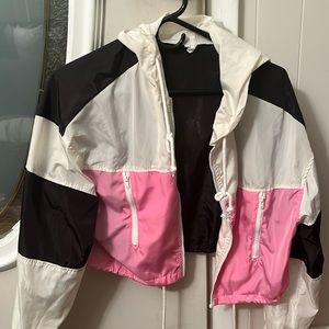 Cropped wind breaker-worn once
